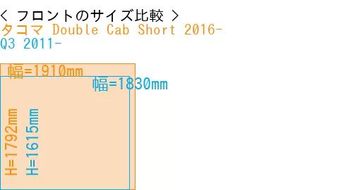 #タコマ Double Cab Short 2016- + Q3 2011-